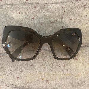 Prada black brown heritage 16RS sunglasses